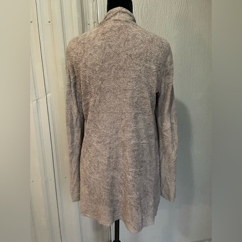 BAREFOOT DREAMS Island Wrap Open Front Cardigan Taupe CozyChic Lite Soft S/M - Picture 5 of 16